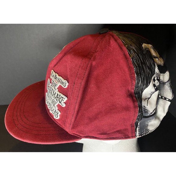 Nightmare Before Christmas Jack Skellington Hat Red Adjustable Cap Disney Parks - Picture 4 of 5